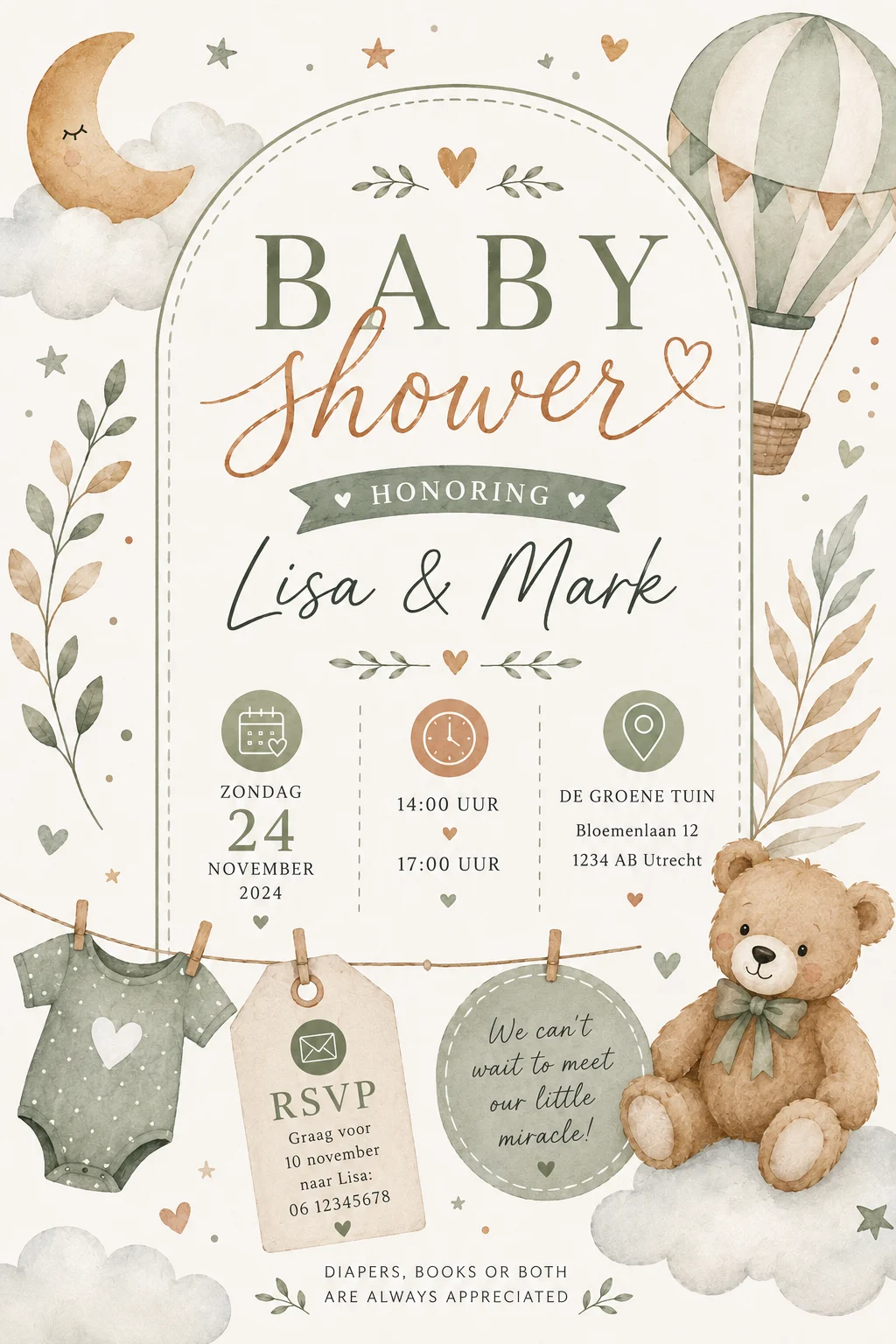 Wolkenballon babyshower