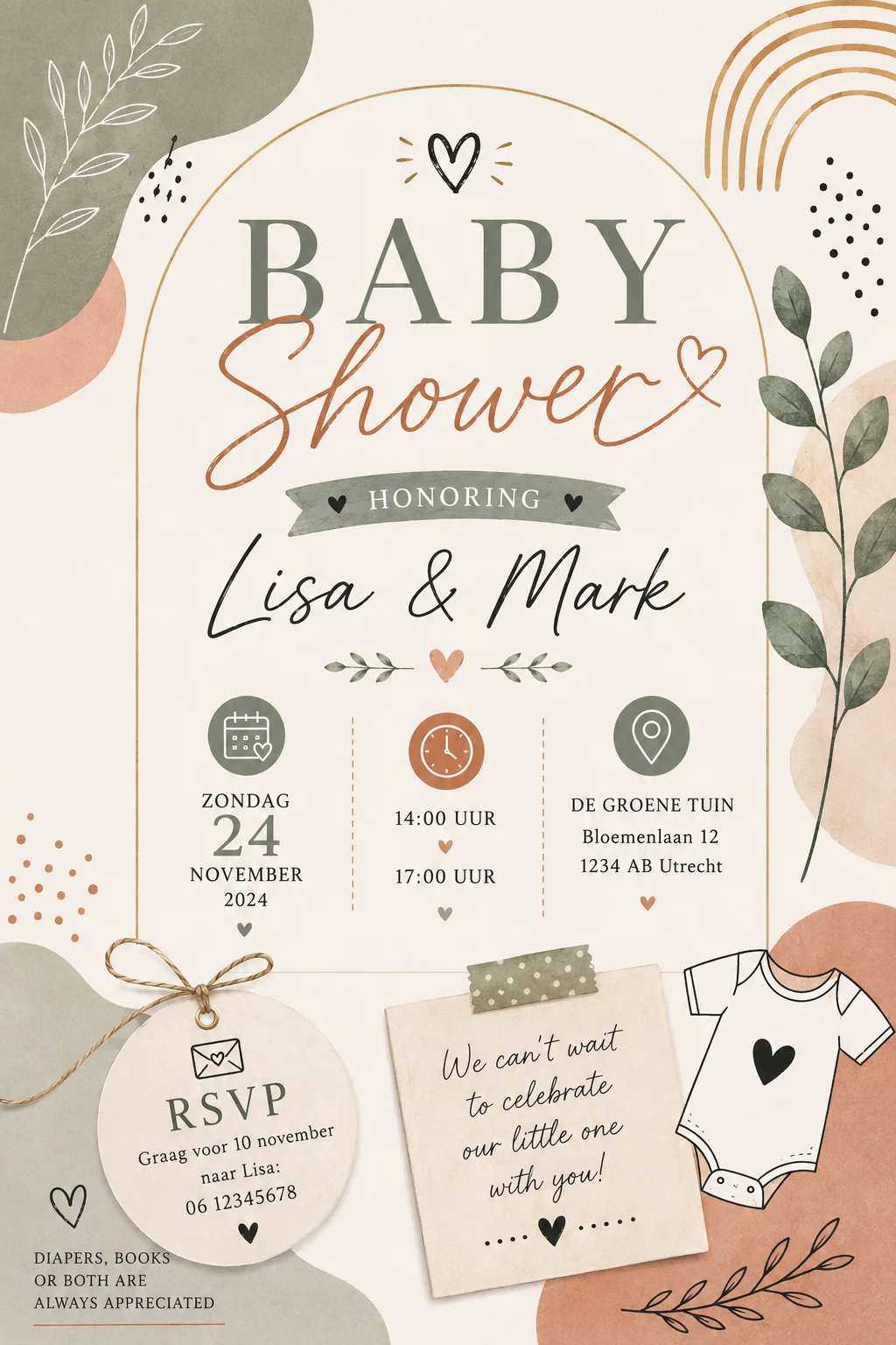 Organic strik babyshower