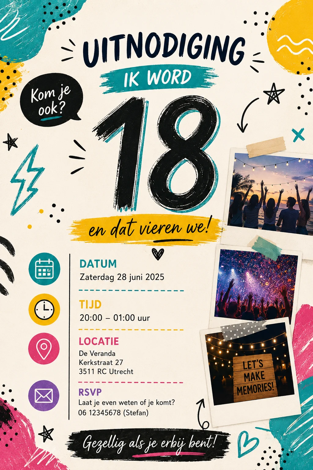 Festival collage 18 jaar