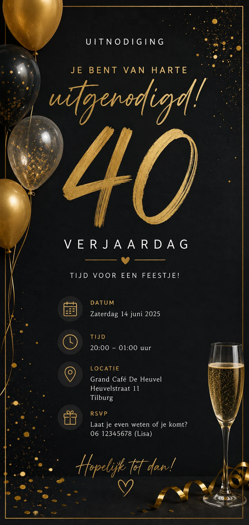 Black & gold 40 jaar
