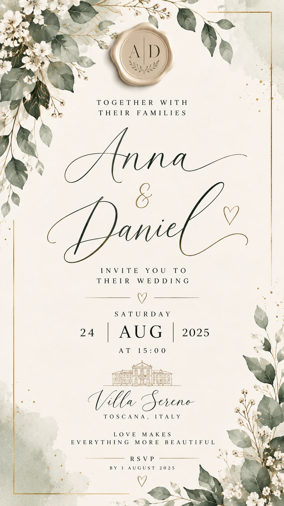 Anna & Daniel botanische bruiloft